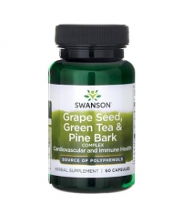 SWANSON Grape Seed, Green Tea & Pine Bark Complex / 60 Caps