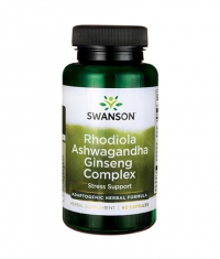 SWANSON Rhodiola Ashwagandha Ginseng Complex / 60 Caps