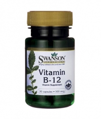 SWANSON Vitamin B-12 500mcg. / 30 Caps
