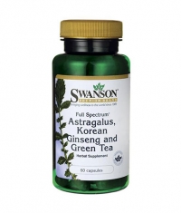 SWANSON Full Spectrum Astragalus, Korean Ginseng & Green Tea / 60 Caps