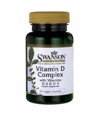 SWANSON Vitamin D Complex with Vitamins D-2 & D-3 50mcg. / 60 Vcaps