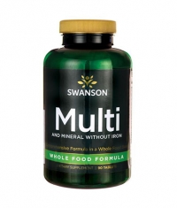 SWANSON Multi and Mineral without Iron Whole Food Formula / 90 Tabs