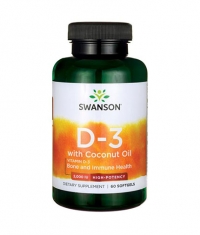 HOT PROMO Vitamin D3 with Coconut Oil - High Potency 50mcg. / 60 Soft