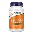 NOW Aloe Vera 10,000mg & Probiotics / 60Vcaps.