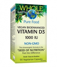NATURAL FACTORS Whole Earth & Sea Vitamin D-3 1000IU / 90 Vcaps