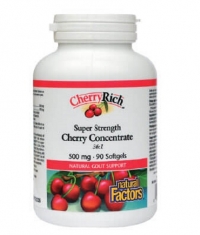 NATURAL FACTORS CherryRich Super Strength Cherry Concentrate 500mg / 90 Softg.