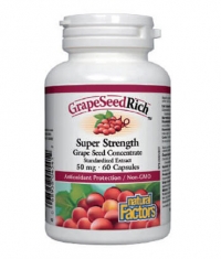 NATURAL FACTORS Super Strength Grape Seed Concentrate 50mg / 60 Caps