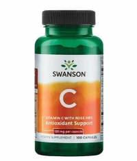 SWANSON Vitamin C with Rose Hips 500mg. / 100 Caps