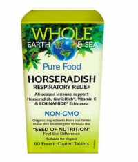 NATURAL FACTORS Whole Earth & Sea Horseradish Respiratory Relief / 60 Tabs
