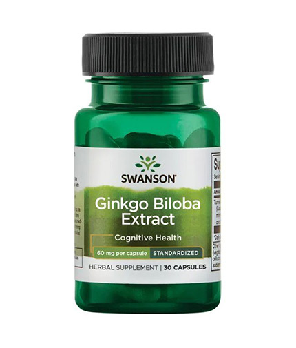 SWANSON Ginkgo Biloba Extract 60mg. / 30 Caps