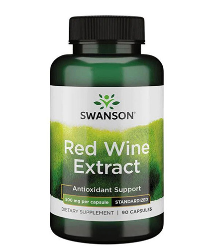 SWANSON Red Wine Extract 500mg. / 90 Caps