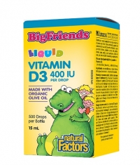 NATURAL FACTORS Big FriendsVitamin D3 400 IU / 15ml