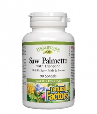 NATURAL FACTORS Saw Palmetto with Lycopene / 90 Softgels
