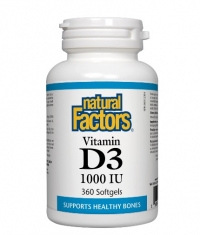 NATURAL FACTORS Vitamin D3 1000 IU / 360 Softgels