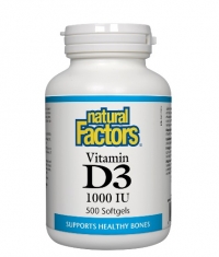 NATURAL FACTORS Vitamin D3 1000 IU / 500 Softgels