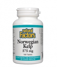 NATURAL FACTORS Norwegian Kelp 575mg. / 180 Tabs.