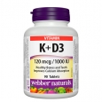 WEBBER NATURALS Vitamins K + D3 / 90 Tabs