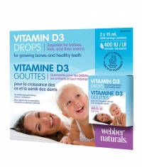 WEBBER NATURALS Vitamin D3 Drops 2x15ml.