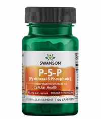 SWANSON P-5-P (Pyridoxal-5-Phosphate) Coenzymated Vitamin B-6 40mg. / 60 Caps