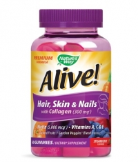 NATURES WAY Alive! Premium Hair, Skin & Nails / 60 Gummies