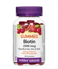 WEBBER NATURALS Biotin Gummies 2500mcg. / 60 Gummies