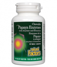 NATURAL FACTORS Papaya Enzymes / 60 Chews