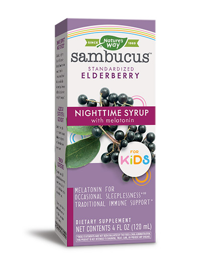 NATURES WAY Sambucus for Kids Night Time Syrup / 120ml.