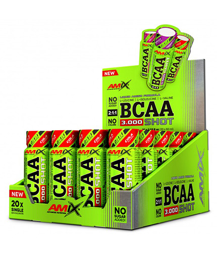 AMIX BCAA 3000 Shot Box / 20 x 60 ml 0.500