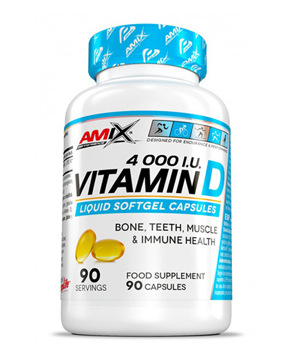 AMIX Vitamin D3 4000 I.U. / 90 Softgels