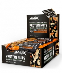 AMIX Protein Nuts Crunchy Nutty Bar Box / 25 x 40 g