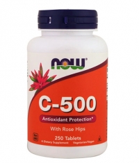 NOW Vitamin C-500 with Rose Hips / 250 tab.