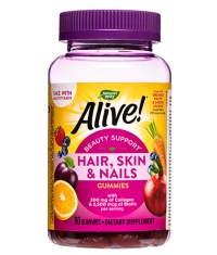 NATURES WAY Alive! Premium Hair, Skin & Nails / 60 Gummies