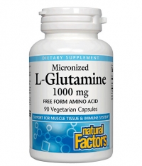 NATURAL FACTORS Micronized L-Glutamine / 90Vcaps