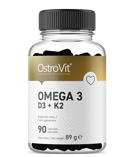 OSTROVIT PHARMA Omega 3 / D3 + K2 / 90 Softgels