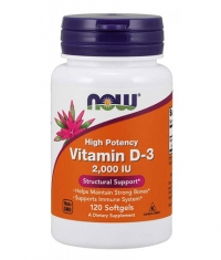 NOW Vitamin D-3 / 2000 IU / 120 Softgels