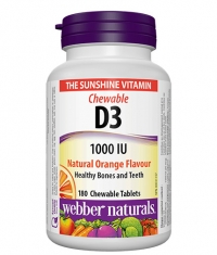 WEBBER NATURALS Vitamin D3 1000 IU / 180 Chews