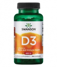 SWANSON Vitamin D-3 400IU / 250 Caps