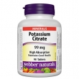 WEBBER NATURALS Potassium Citrate 99 mg High Absorption / 90 Tabs