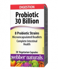 WEBBER NATURALS Probiotic 30 Billion 8 Probiotic Strains / 30 Vcaps