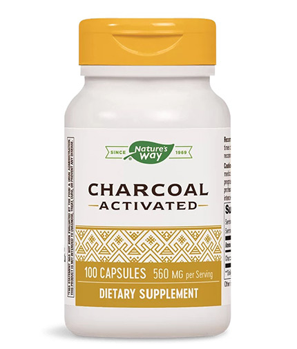 NATURES WAY Charcoal Activated 280 mg / 100 Caps