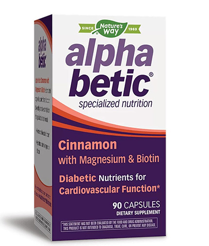 NATURES WAY Alphabetic Cinnamon with Magnesium & Biotin / 90 Caps