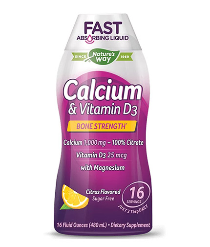 NATURES WAY Calcium & Vitamin D3 Liquid / 480 ml