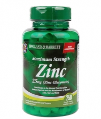HOLLAND AND BARRETT Zinc Gluconate 25 mg / Maximum Strength / 250 Tabs