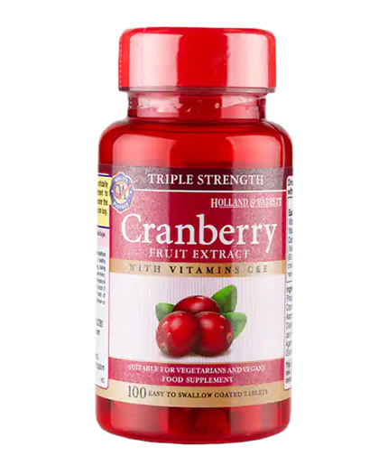 HOLLAND AND BARRETT Triple Strength Cranberry Concentrate / 100 Tabs
