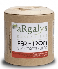 ARGALYS ESSENTIELS Iron + Vitamin C + B9 + Carrot / 60 Caps