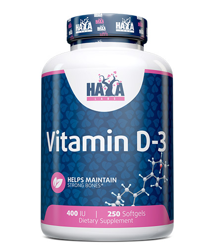 HAYA LABS Vitamin D3 / 400 IU / 250 Softgels 0.250