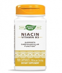 NATURES WAY Niacin / Vitamin B3 / 100 mg / 100 Caps