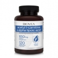BIOVEA Acetyl L-Carnitine + Alpha Lipoic Acid 650 mg / 120 Caps