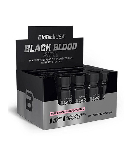 BIOTECH USA Black Blood Shot Box / 20 x 60 ml 1.200