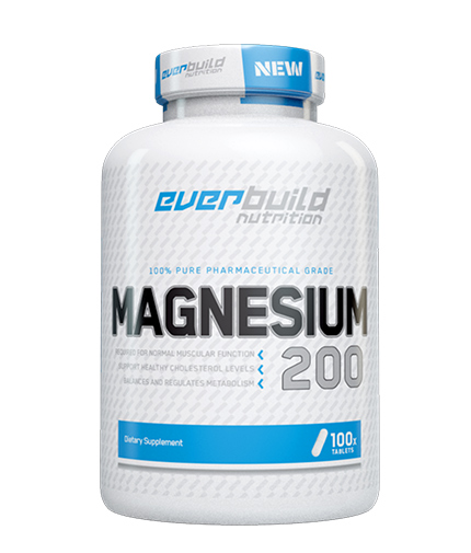 EVERBUILD Magnesium Citrate 200mg / 100 Tabs.